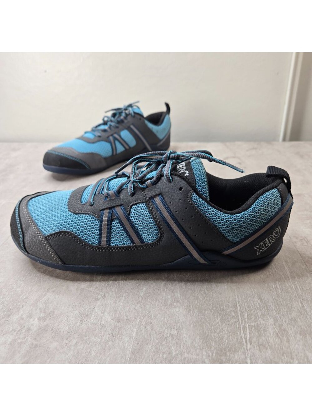 Xero Athletic Sneakers 10.5 Blue Gray Sporty Minimalist Barefoot Running Shoes